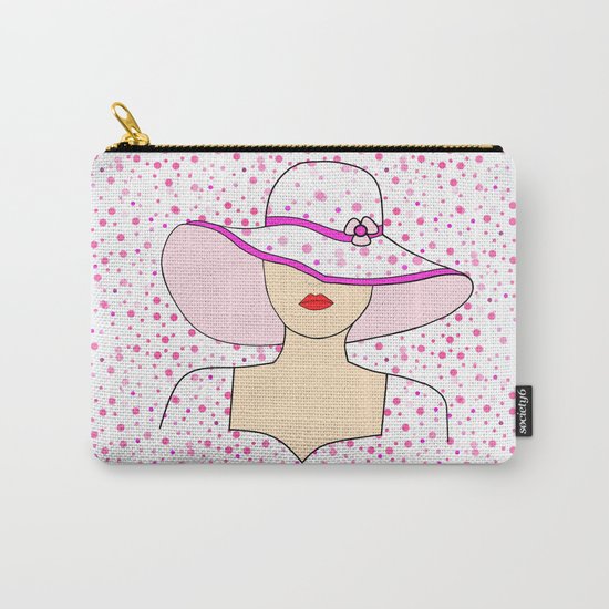 Fashion Portrait Carry-All Pouch