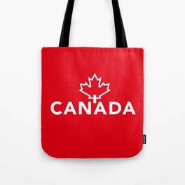 Canada with Maple Leaf Tote Bag
