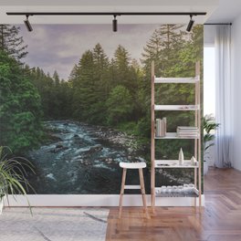 PNW River Run II - Pacific Northwest Nature Photography Wall Mural