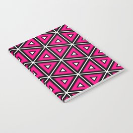 Purple Triangles Texture Pattern Design Notebook