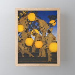 The Lantern Bearers by Maxfield Parrish Framed Mini Art Print