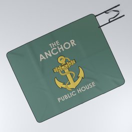 The Anchor Pub Sign Picnic Blanket
