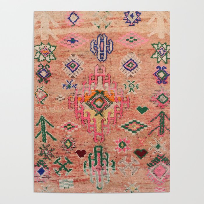 Moroccan Berber Traditional Carpet Poster