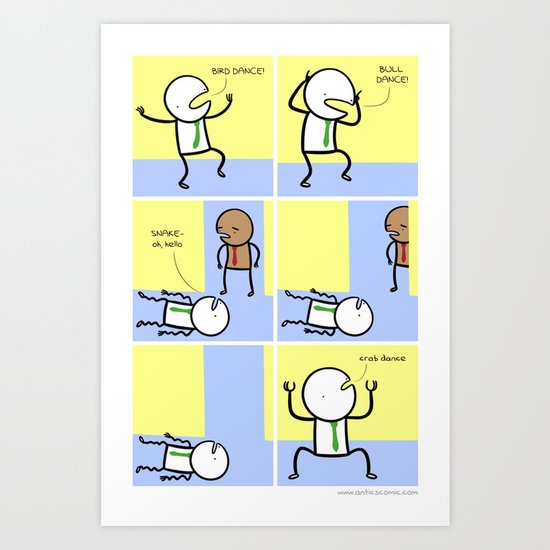 Antics #070 - truly a rare talent Art Print