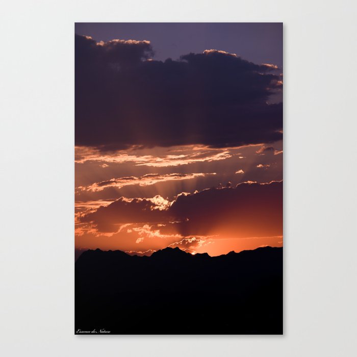 Silhouette at Sunset Canvas Print