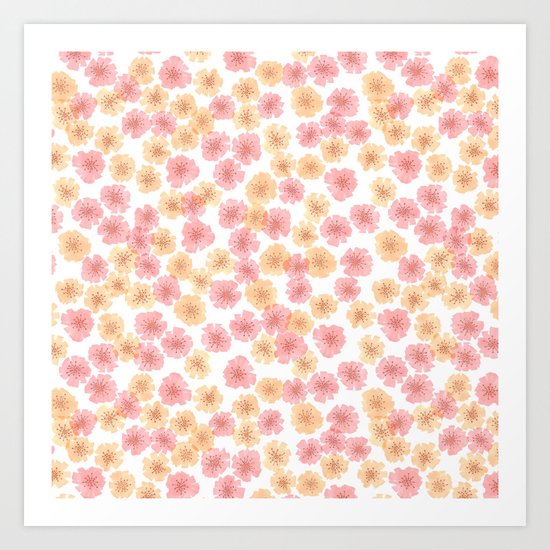 Pink Cherry Blossom Art Print
