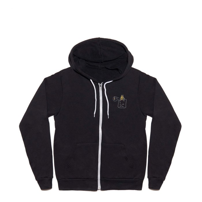 Full zip hoodie sales with chest pocket