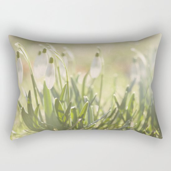 Spring is ringing - Snowdrop Snowdrops Rectangular Pillow