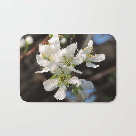 Plum Blossoms Bath Mat