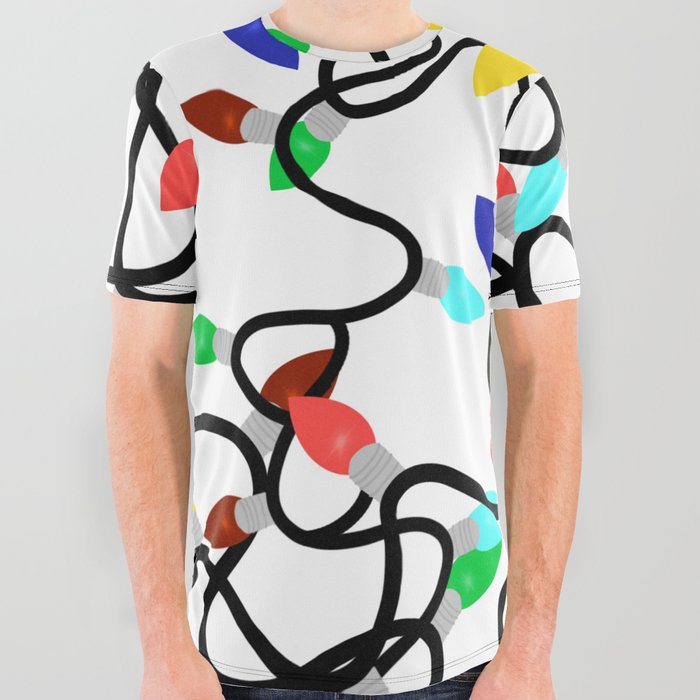 Tangled Lights All Over Graphic Tee