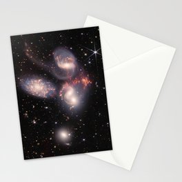 Nasa and esa picture 65 : Stephan’s Quintet by James Webb telescope Stationery Card
