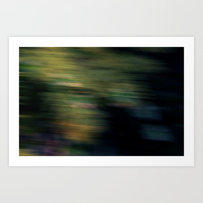 blurry tree Art Print