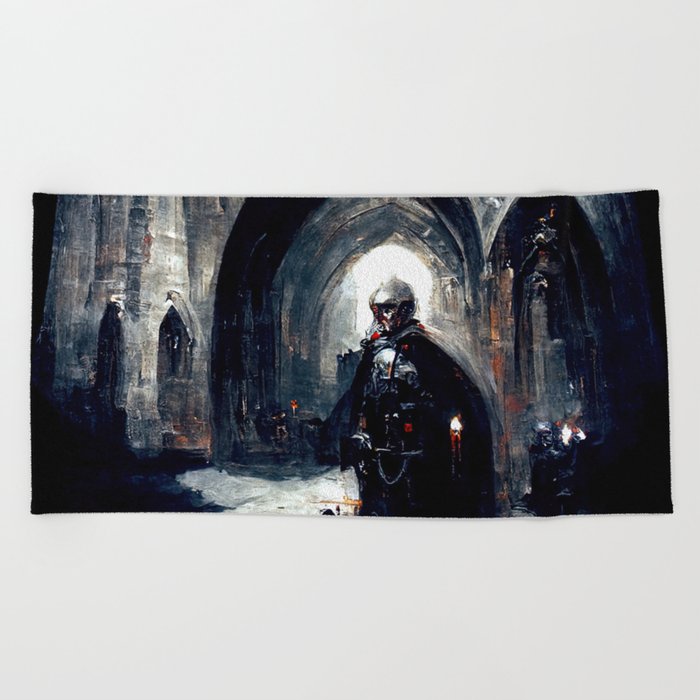 In the shadow of the Inquisitor Beach Towel