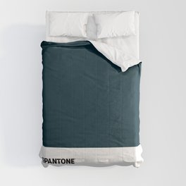 Not Pantone Collection #042A38 Navy Dark Teal Comforter