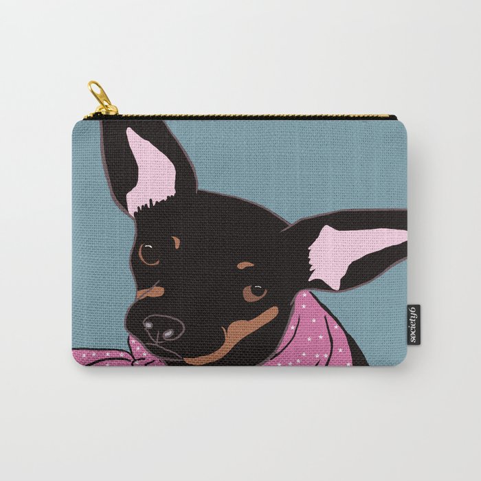 Sweet Chihuahua Carry All Pouch by Melinda Todd Mel s Doodle