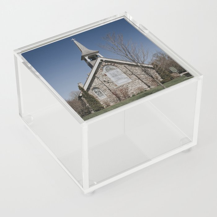 Little Stone Church Acrylic Box