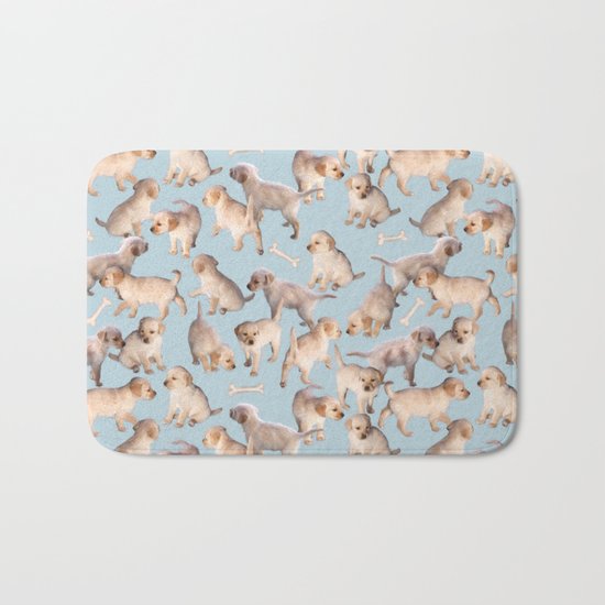 Too Many Puppies Bath Mat