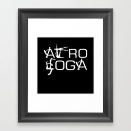 Acroyoga Yoga Meditation Framed Art Print