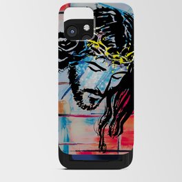 Jesus painting iPhone Card Case
