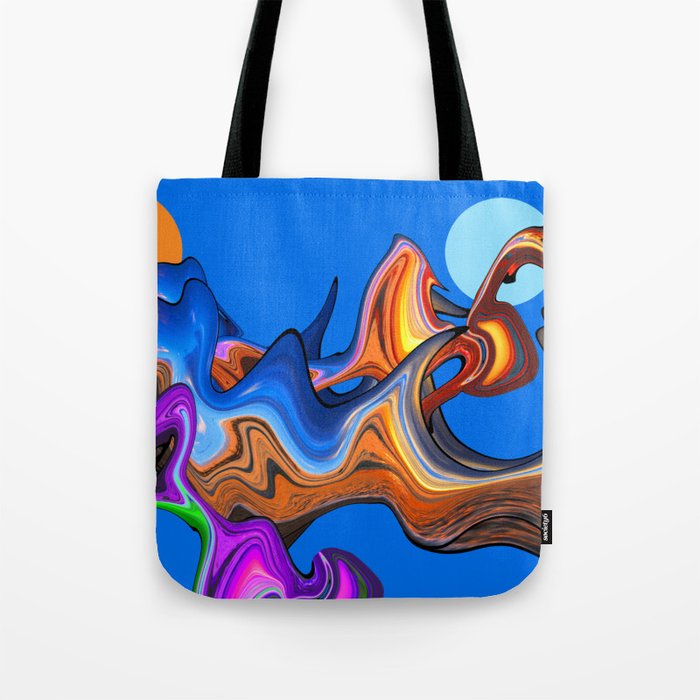 Space Fantasy 2 Blue Tote Bag By Laurabethlove