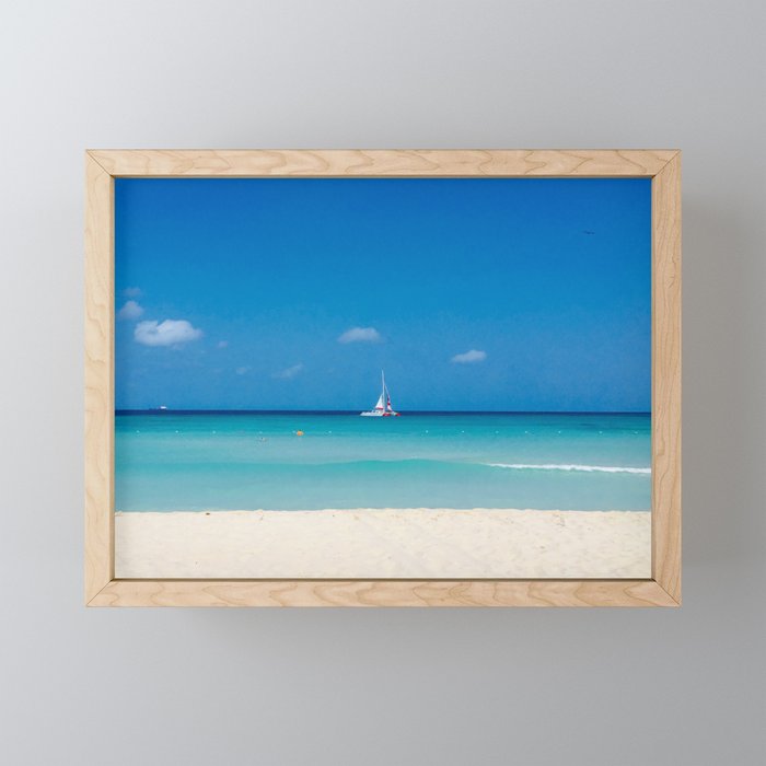 Boat Framed Mini Art Print