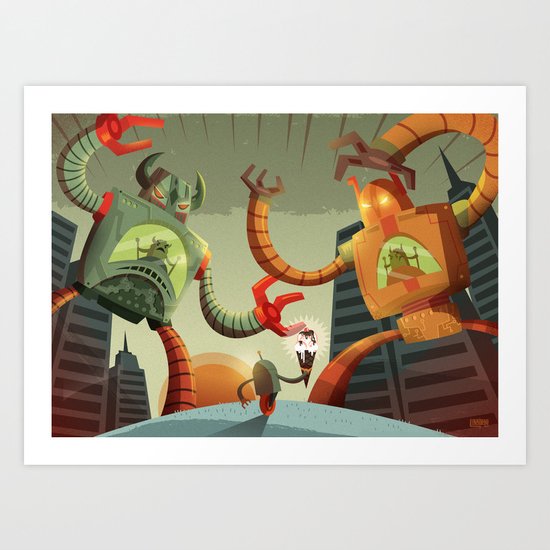 RoboMonsters Art Print
