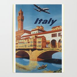 Travel Italy - Vintage Poster Poster