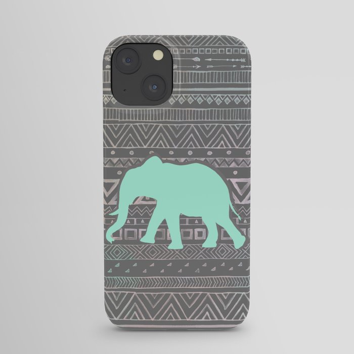 Mint Elephant  iPhone Case