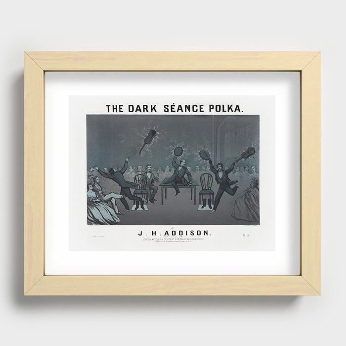 The Dark Seance Polka - Sheet Music Cover - J.H. Addison Recessed Framed Print