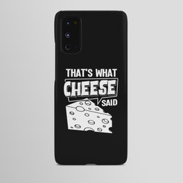 Cheese Board Sticks Vegan Funny Puns Android Case