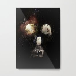 Cave Skull Metal Print