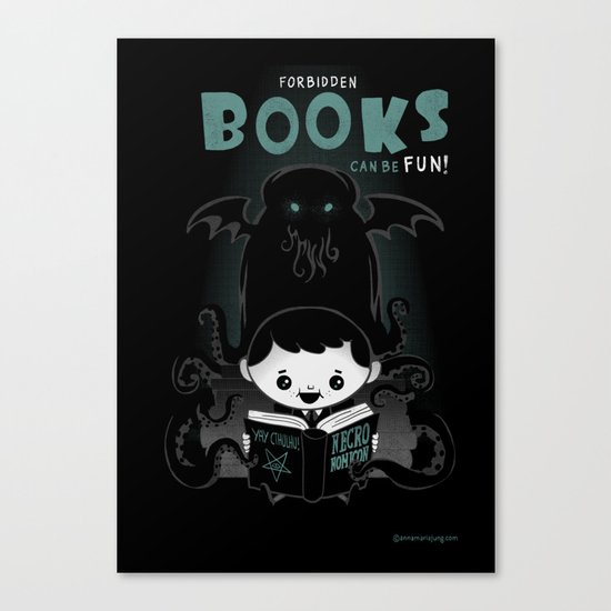 Forbidden books can be fun! Canvas Print