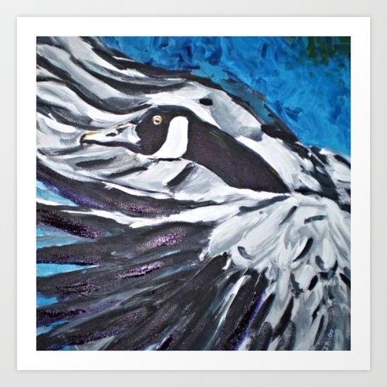 Departure (Canada Goose) Art Print