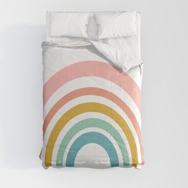 Simple Happy Rainbow Art Comforter