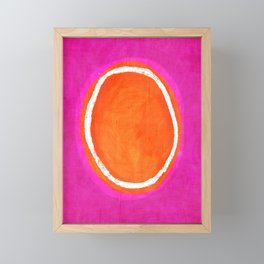 Pink Orange White Eye Catching Bright Colors Framed Mini Art Print
