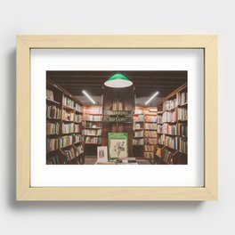 Bookstore magic corner Recessed Framed Print