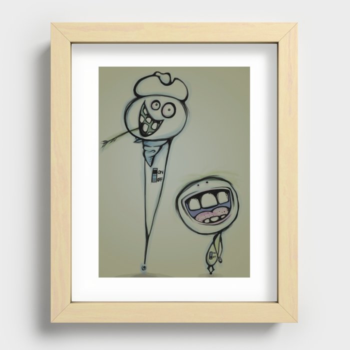 Us and Them Recessed Framed Print