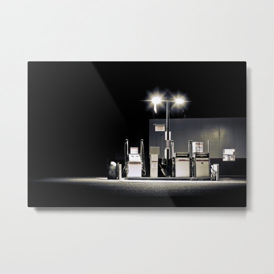 gas station Metal Print