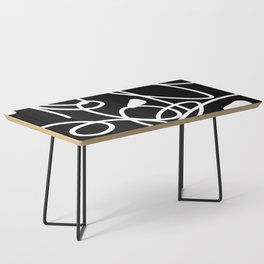 Modern black and white print Coffee Table