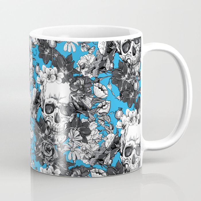 SKULLS - blue - Coffee Mug