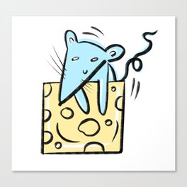 sly mouse Canvas Print