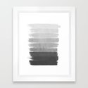 Brushstroke Ombre Grey Charcoal Minimal Monochrome