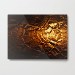 Golden Wrapper Metal Print