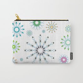 Colorful Snowflakes Carry-All Pouch