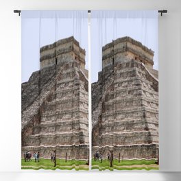 Mexico Photography - The Ancient Historical Building In Mexico Blackout Curtain