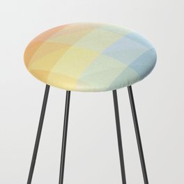 PASTEL PALLET IN RECTANGLES. Counter Stool