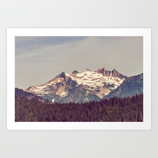 Vintage Cascades Art Print