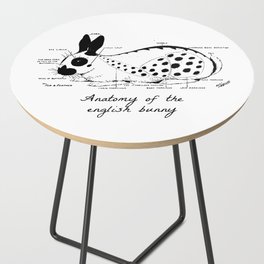 Anatomy of the english bunny Side Table