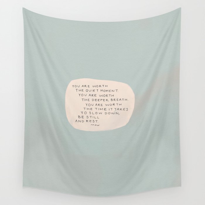 Be Still And Rest. Wall Tapestry