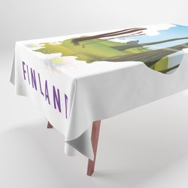 Finland ski Tablecloth